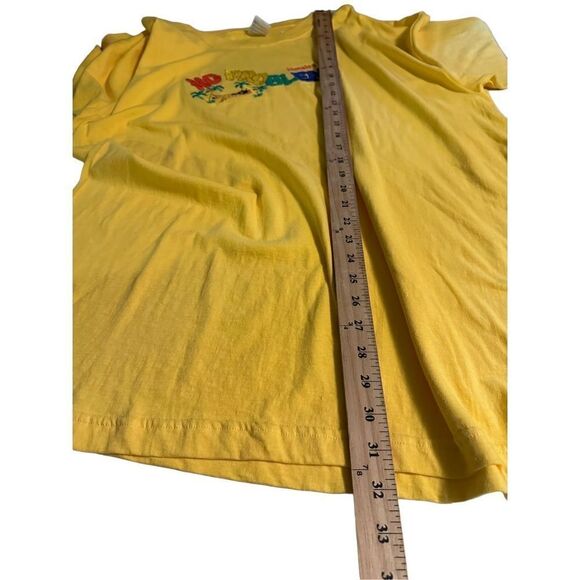 Vintage Y2K Jamaica No Problem Embroidered Mens Yellow T Shirt Size XXL New - Picture 7 of 7